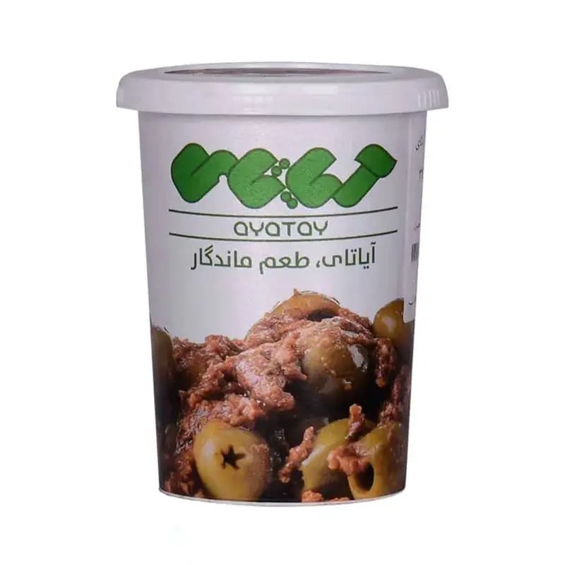 آیاتای زیتون پرورده با رب میوه و مغز بادام زمینی500گرم