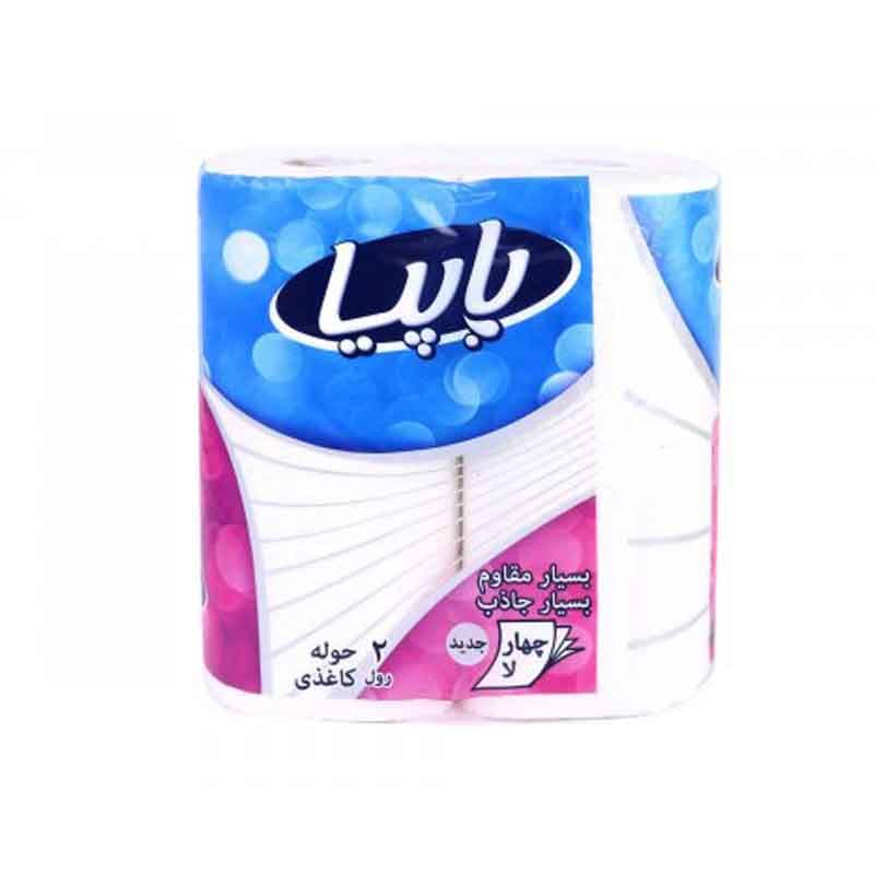 پاپیا دستمال حوله 2رول 4 لایه