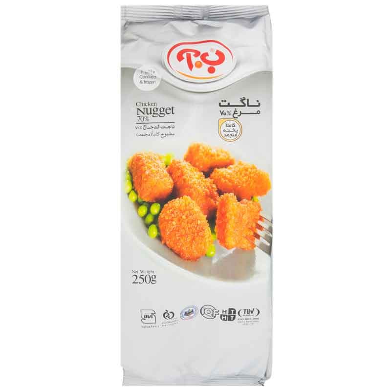 ب.آ ناگت مرغ 70% 250گ 2201