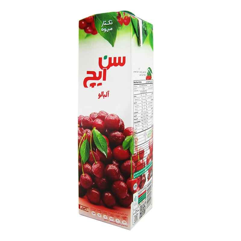 سن ایچ آبمیوه آلبالو 1لیتر پاکتی