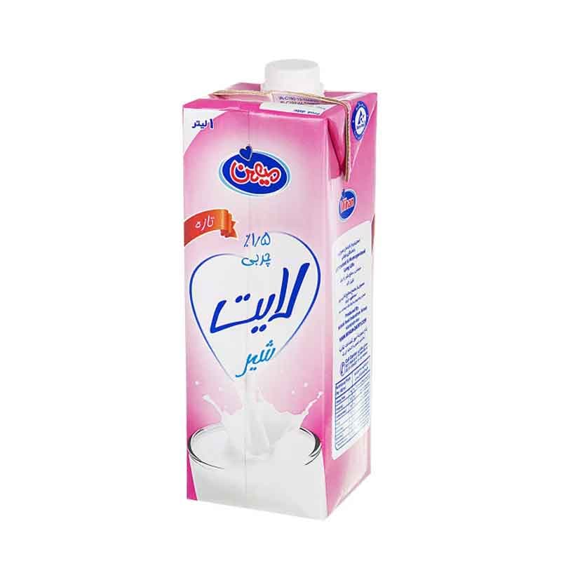 میهن شیر کم چرب 1لیتر