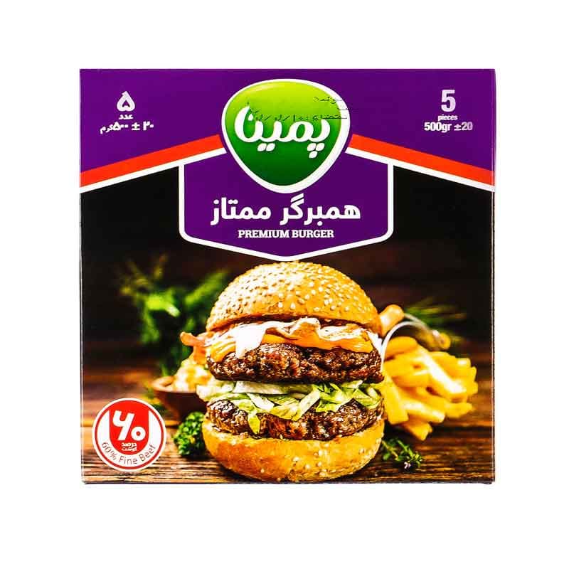 کاله4 پمینا همبرگر ممتاز 60/. گوشت 500گ