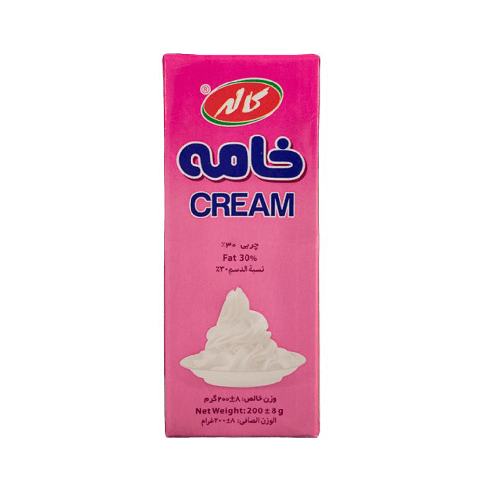 کاله1 خامه ساده 200م تتراپک اسلیم 30%
