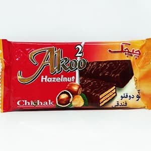چیچک آکو دو قلو فندقی 55 گرم