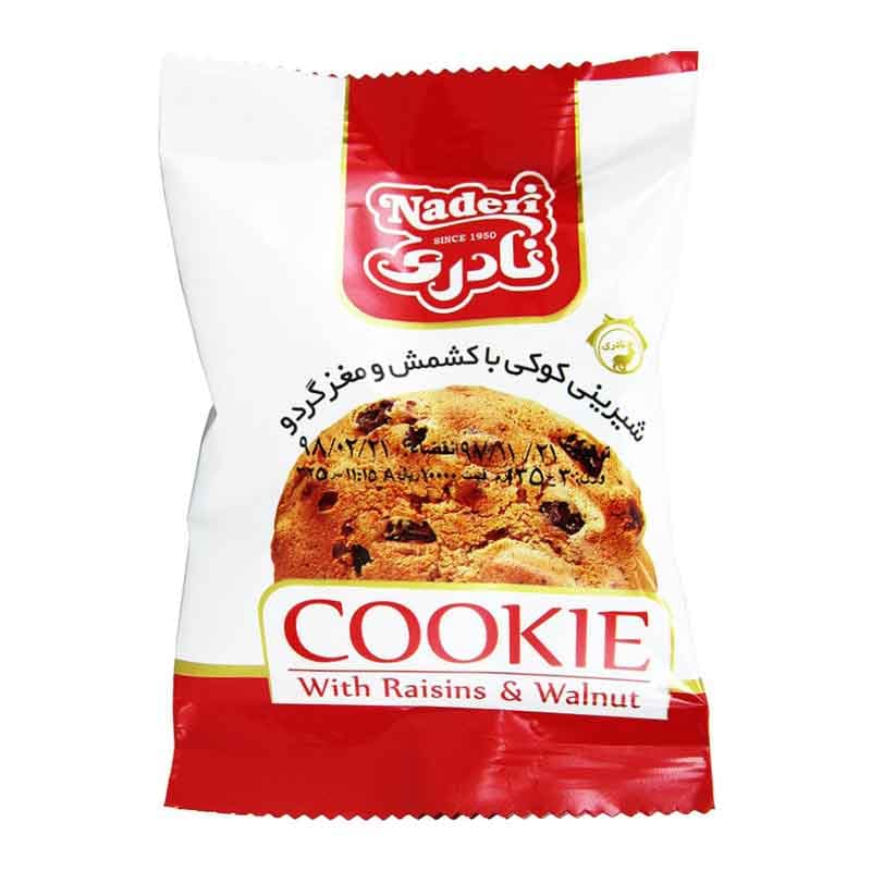 نادری کوکی اکسترا (کشمش و مغز گردو)