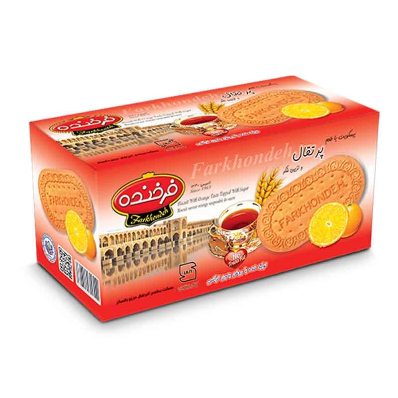 فرخنده بیسکویت 1000گ پرتقال