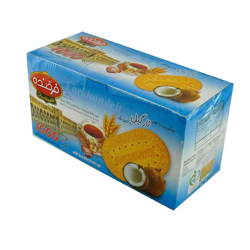 فرخنده بیسکویت 1000گ نارگیل