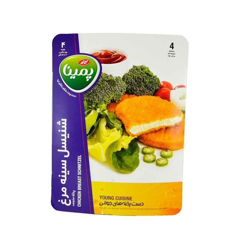 کاله4 شنیسل سینه مرغ 540گ پمینا
