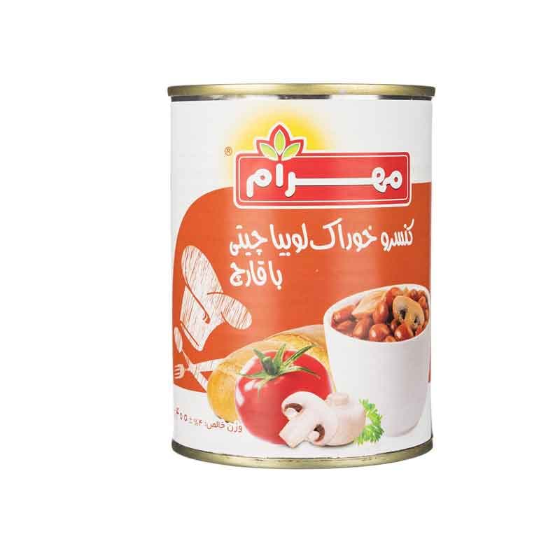 مهرام کنسرو لوبیابا قارچ 400گ 12ع