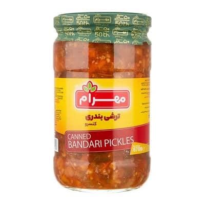 مهرام ترشی بندری 670 گ شیشه