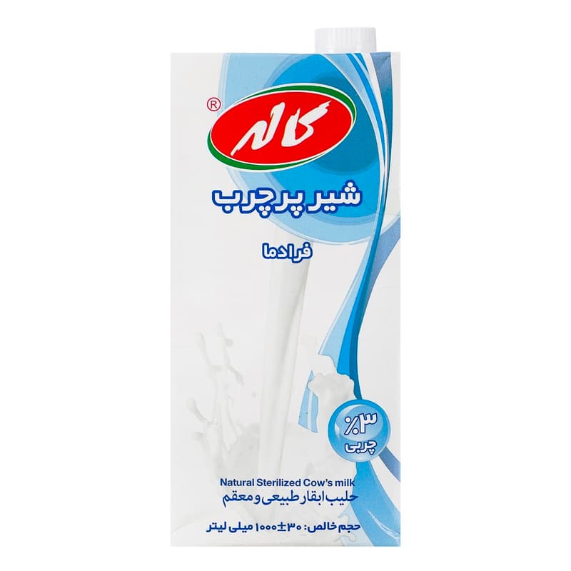 کاله1 شیر صنایع 1ل 3% منشوری پاکتی