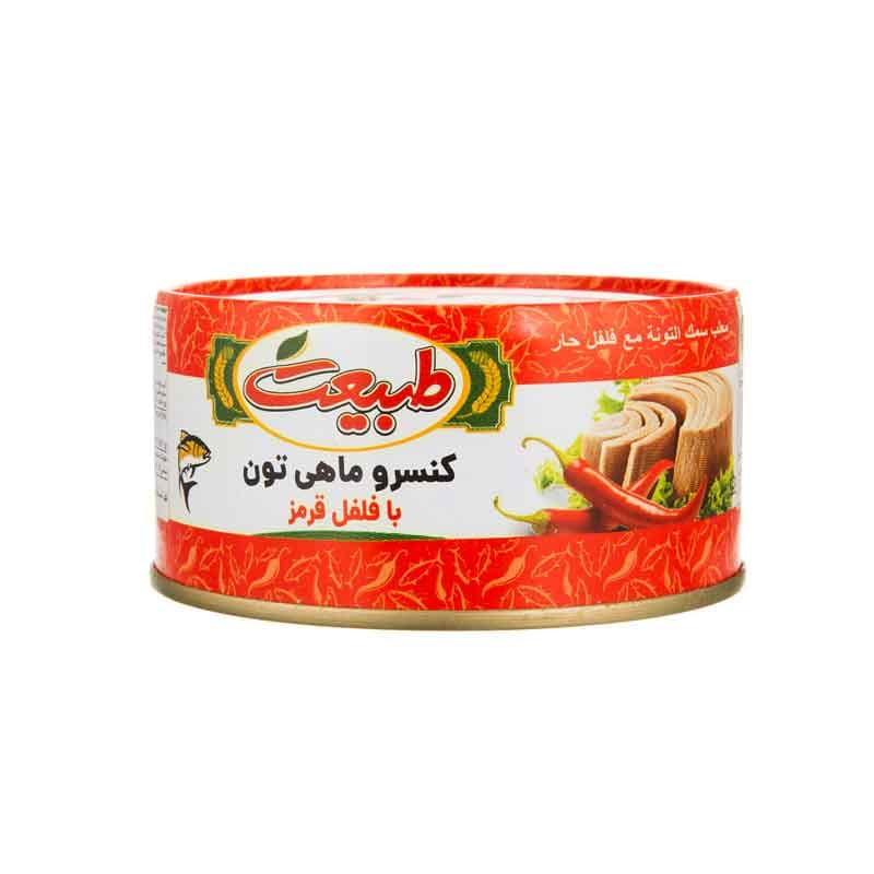 طبیعت کنسرو ماهی 180گ فلفلی