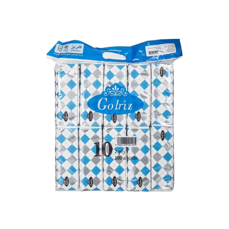 گلریز دستمال 200ب طرح دیاموند لوزی (10بسته)