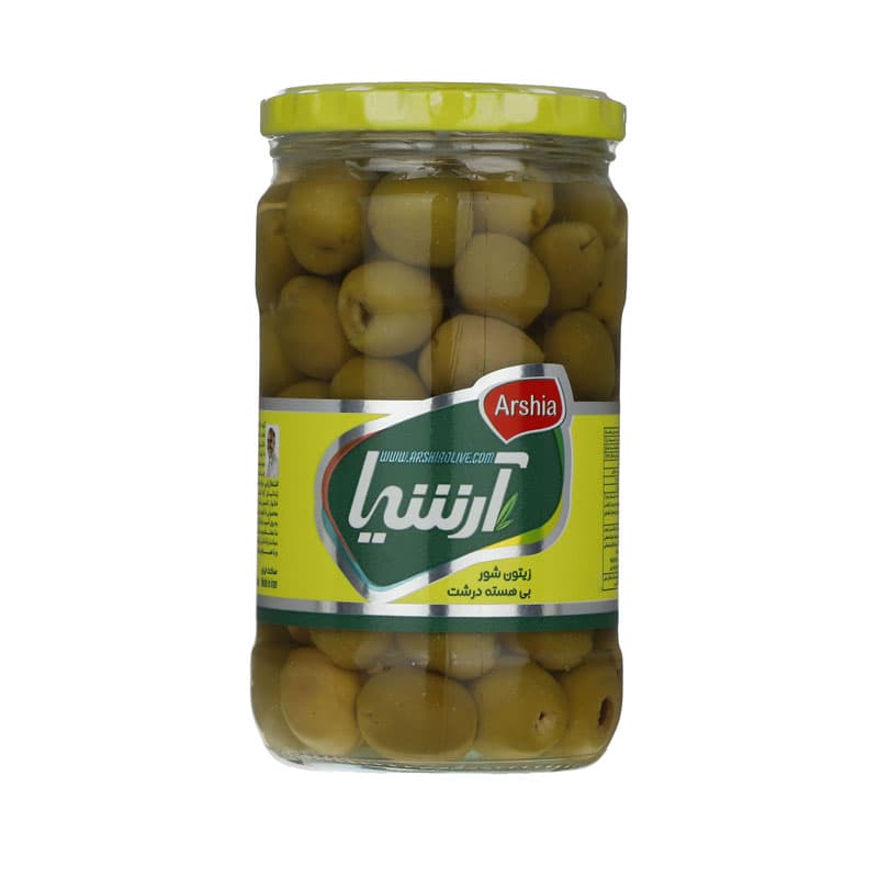 آرشیا زیتون 660گ شیشه بی هسته ایرانی