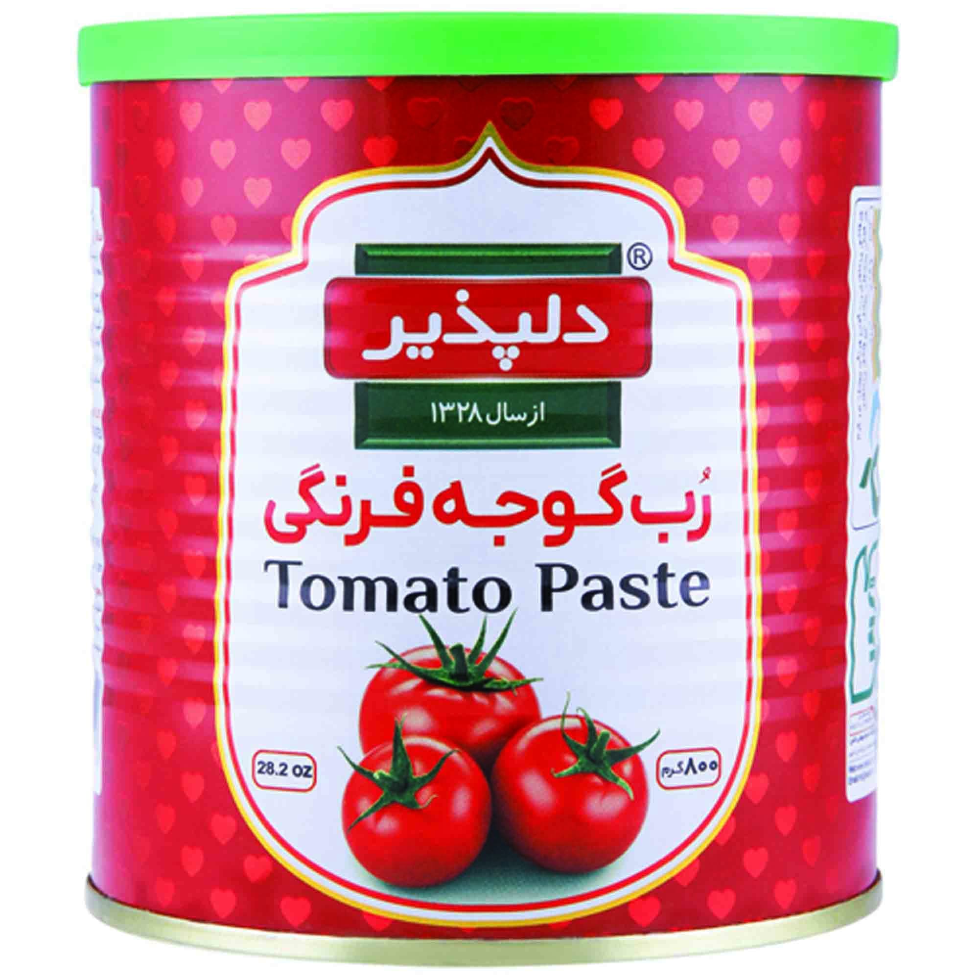 دلپذیر رب گوجه فرنگی 800گ قوطی