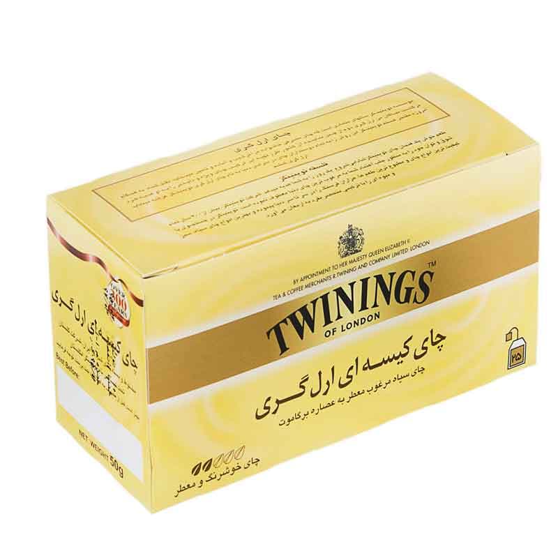 چای تی بگ ارل گری 25ع توینینگز