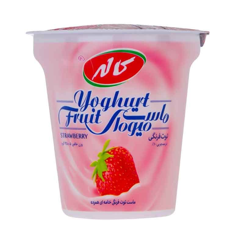 کاله1 ماست میوه ای 45گ توت فرنگی