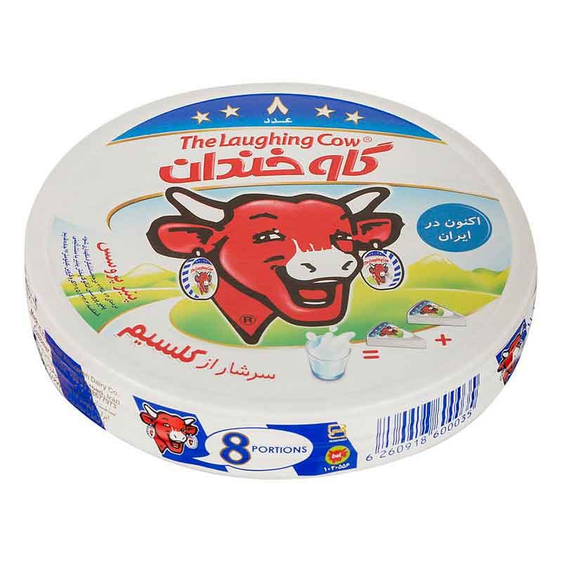 گاو خندان پنیر 120گ پروسس 8ع