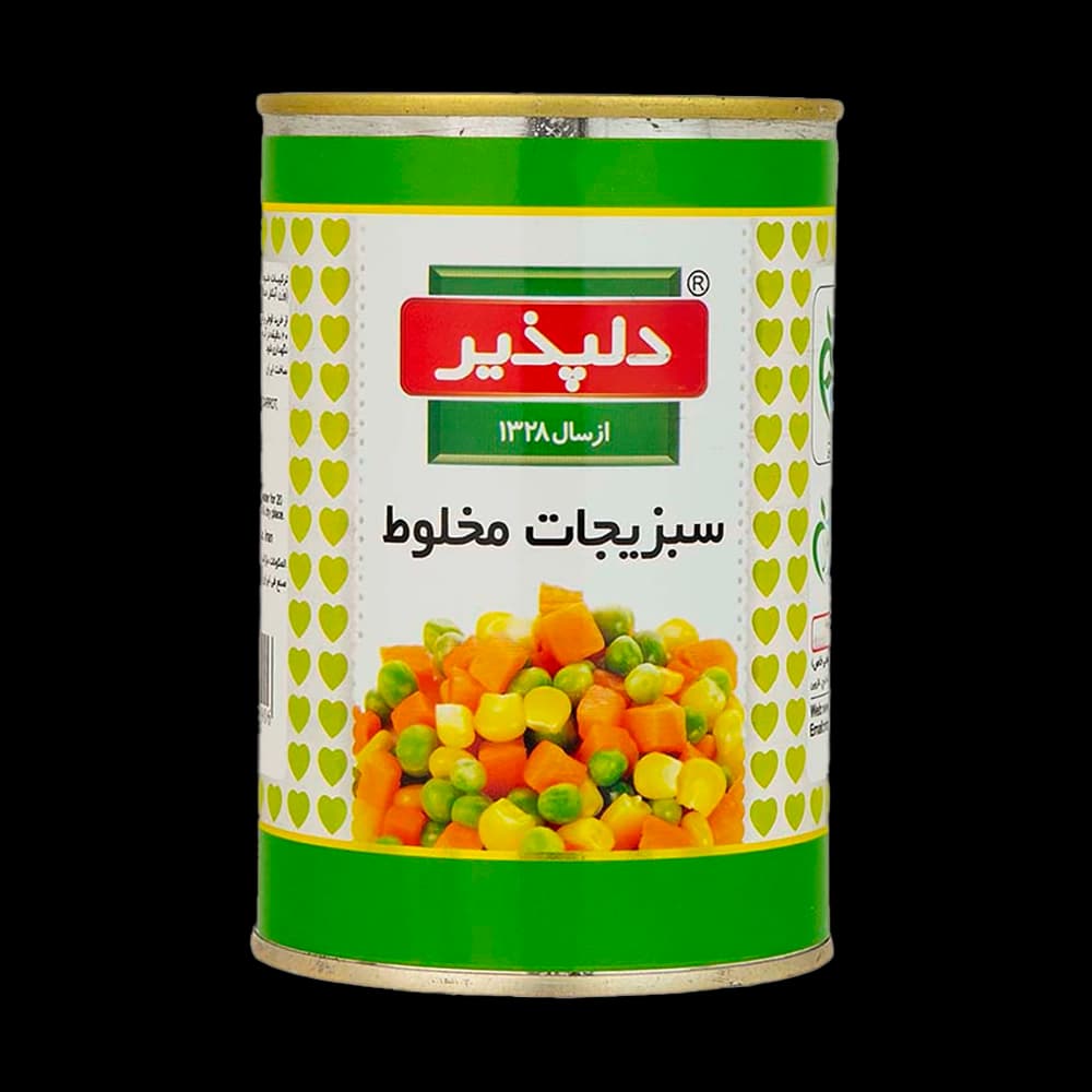 دلپذیر کنسرو سبزیجات مخلوط 420گ