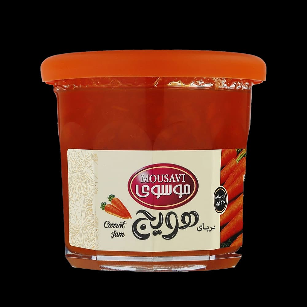 موسوی مربای هویج شیشه5320گ