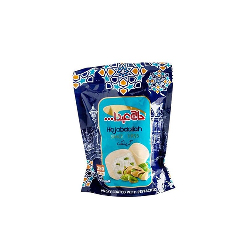 پشمک حاج عبد اله کیفی350گ 8ع گزپشمک