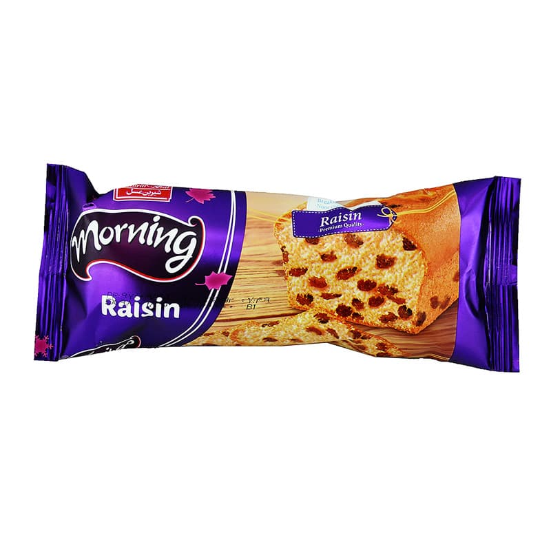 شیرین عسل کیک مورنینگ 100گ 24ع کشمشی