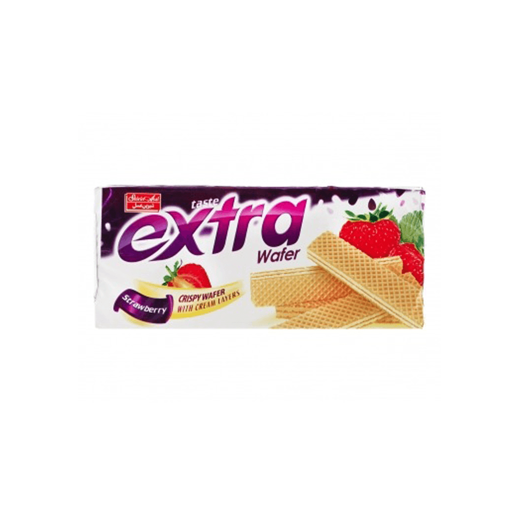 شیرین عسل ویفر اکسترا 100گ توت فرنگی