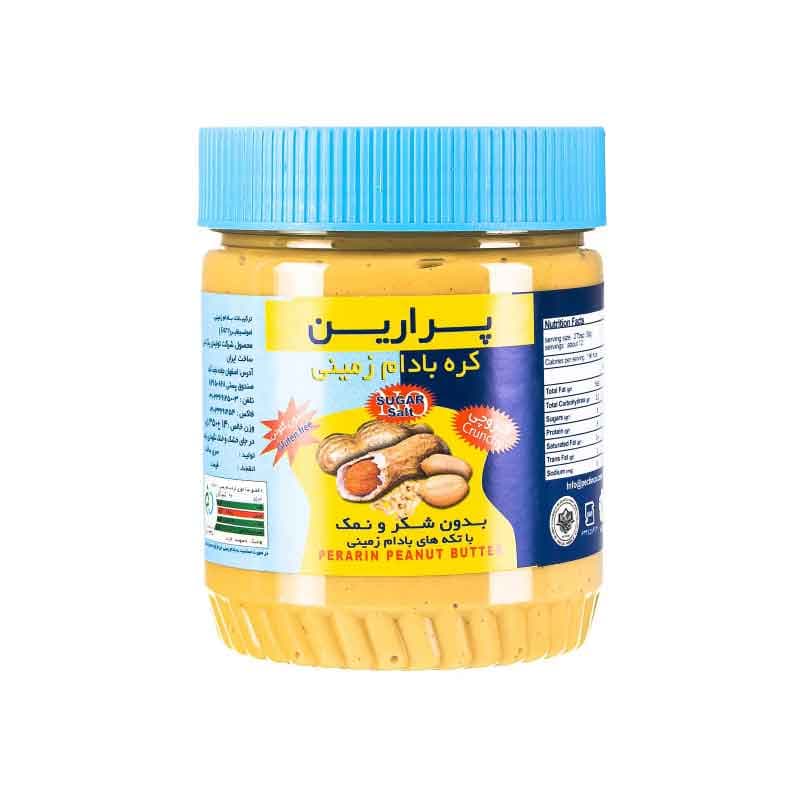 پرارین کره بادام زمینی 350گ بدون شکر و نمک کروچی