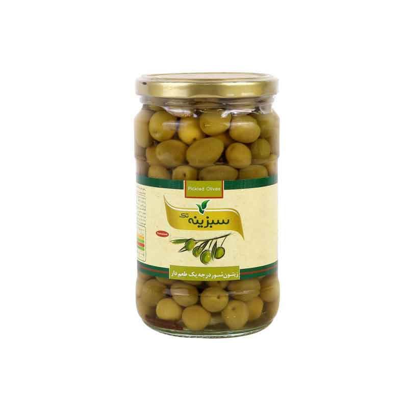 سبزینه  زیتون شور درجه یک طعم دار