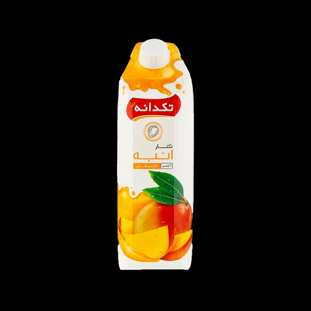 تکدانه  اب میوه یک لیتری  کریستال 12 ع انبه