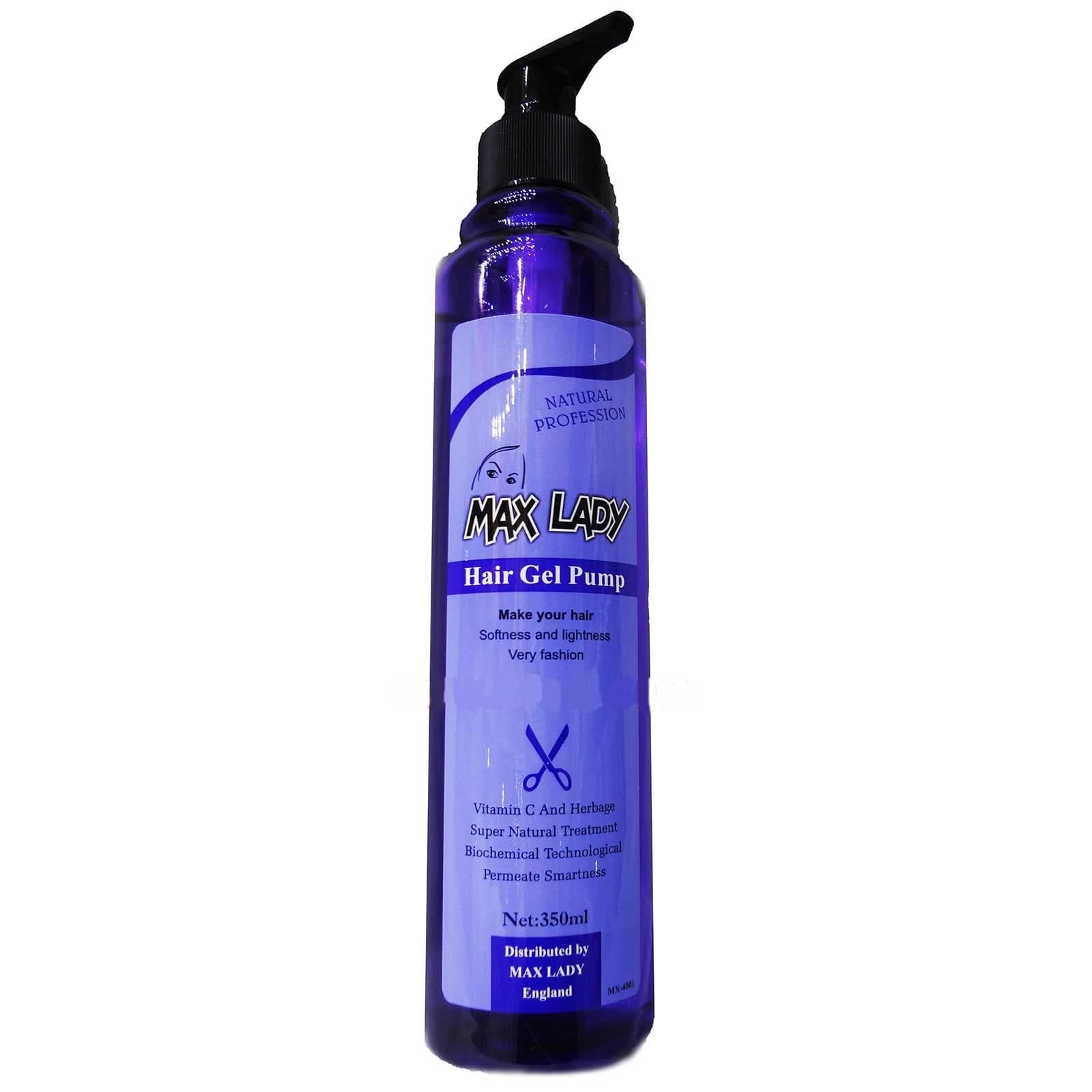 مکس لیدی ژل مو بنفش پمپی 350میل  max lady