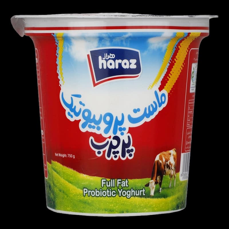 هراز ماست پروبیوتیک750 گ پر چرب قرمز 9994