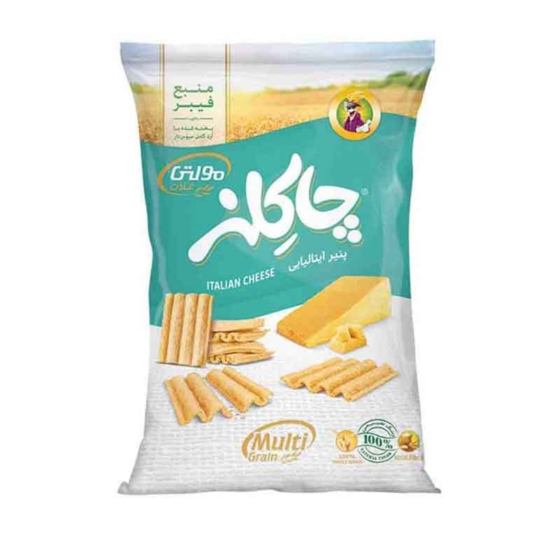 چاکلز مولتی گرین غلات پنیر ایتالیایی 80گ 15ع