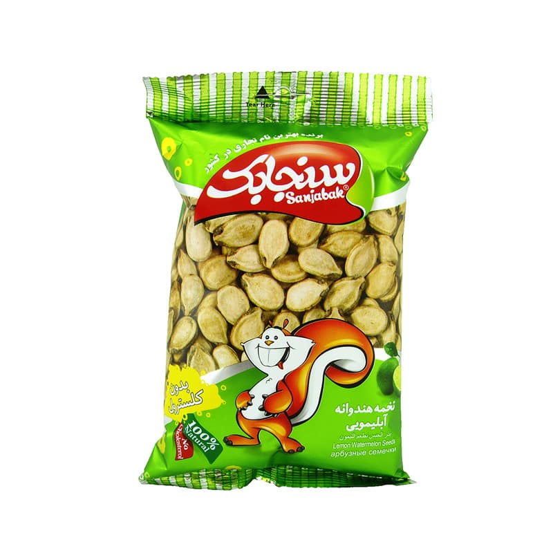 سنجابک تخمه هندوانه آبلیمویی 80گ
