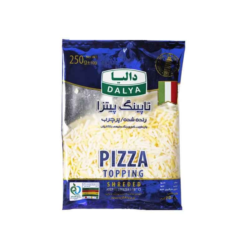 دالیا تاپینگ پیتزا رنده شده پرچرب 250گرم