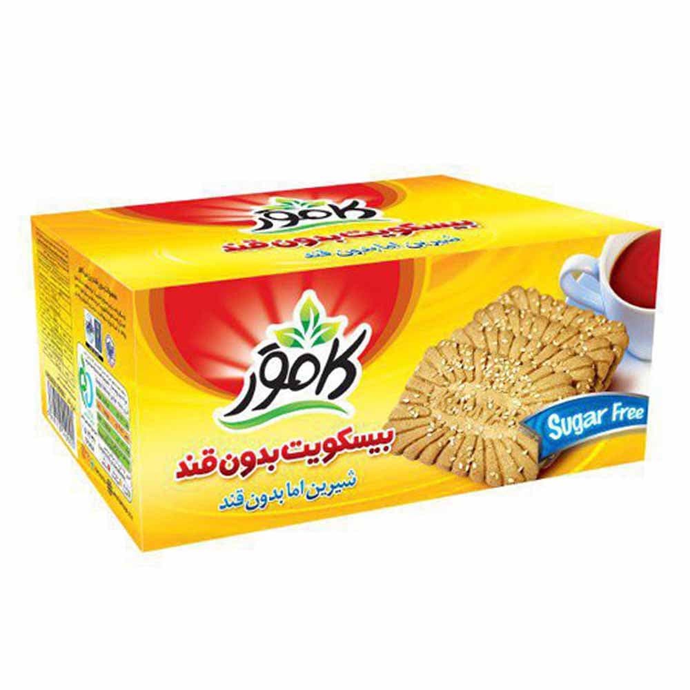 کامور بیسکوئیت گندم بدون قند 350گرم