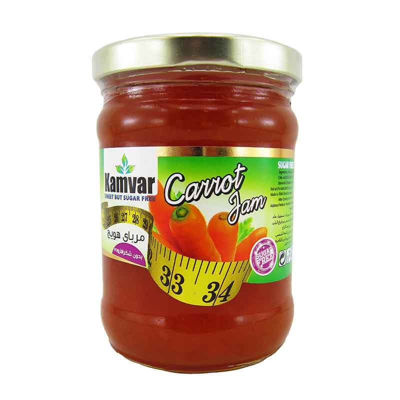 کامور مربا هویج بدون قند شیشه 300گرم