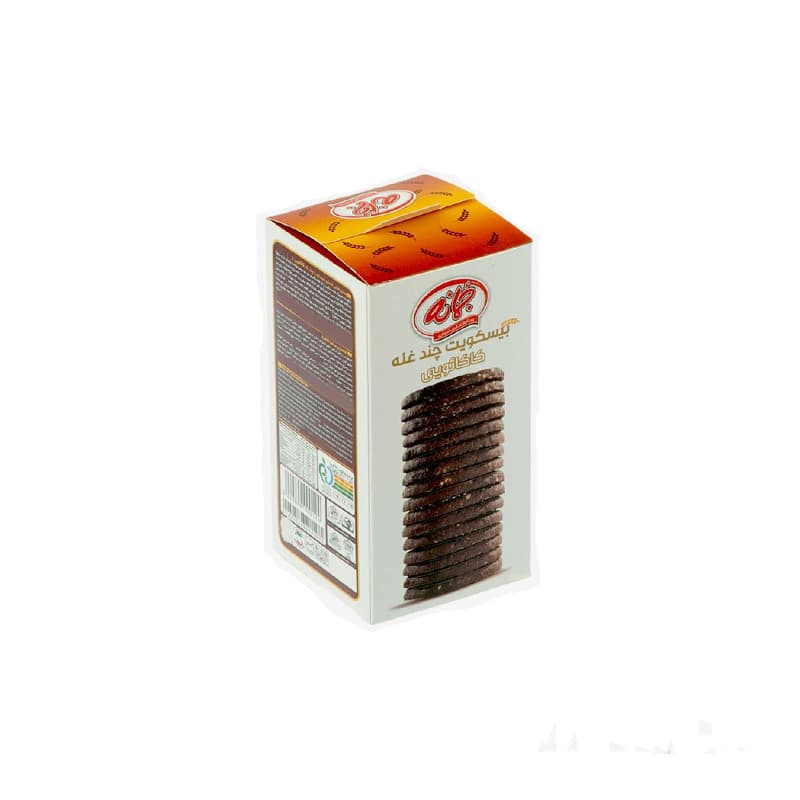 جمانه بیسکوئیت چند غله کاکائویی 190گرم