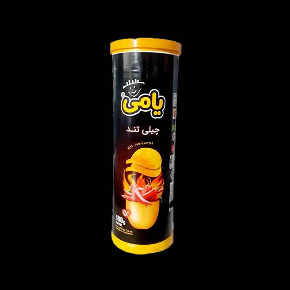 یامی چیپس همسان چیلی تند قوطی 180گ