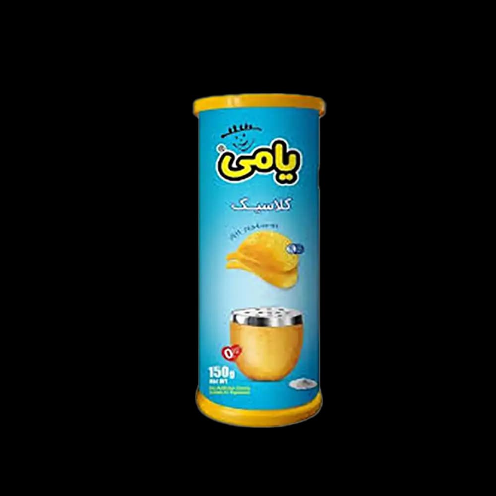 یامی چیپس همسان کلاسیک قوطی 180گ