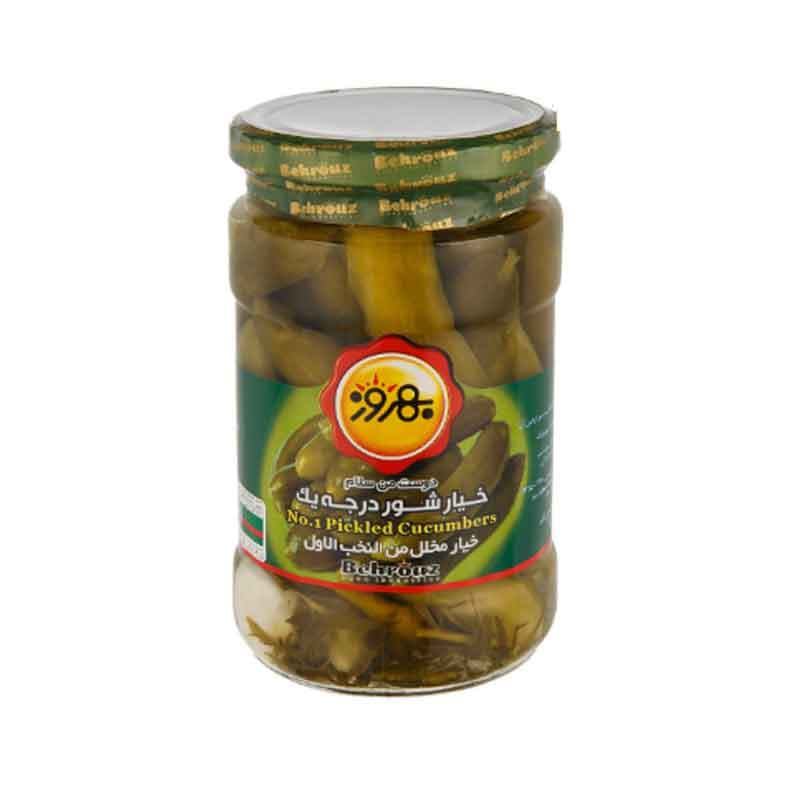 بهروز خیار شور ممتاز شیشه 640گ