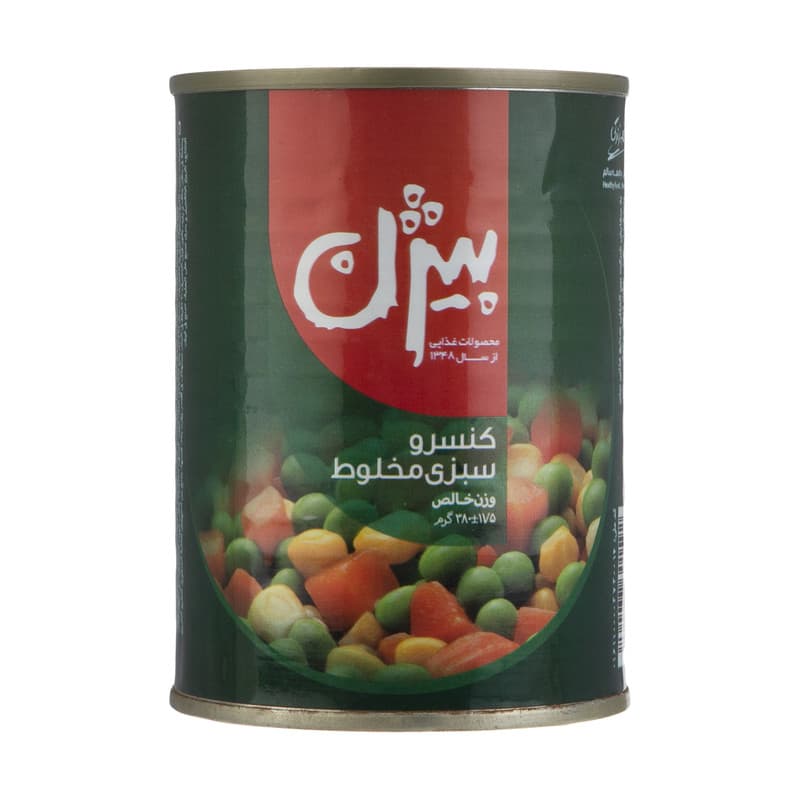 بیژن کنسرو مخلوط سبزیجات 380گرم