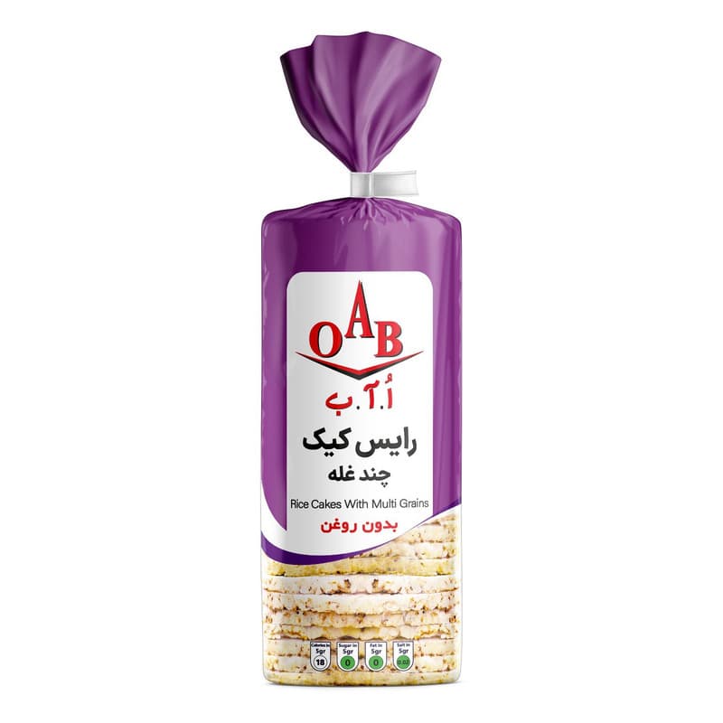 OAB رایس کیک چند غله 100گرم