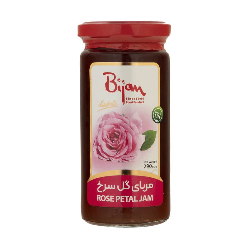 بیژن مربا گل سرخ شیشه 290گ