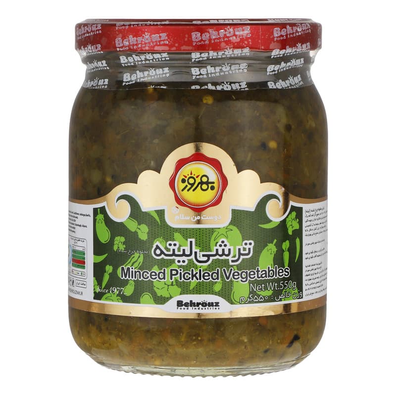 بهروز ترشی لیته شیشه 550 گرم