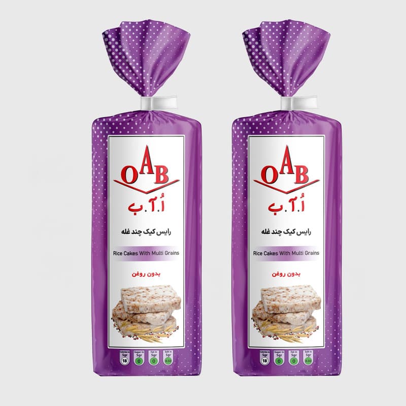 OAB رایس کیک غلات حجیم شده برنج 100گرم