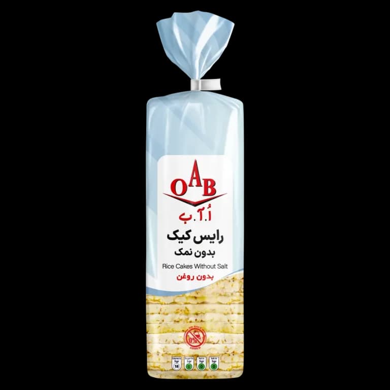 OAB رایس کیک بدون نمک 100گرم